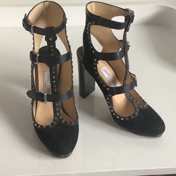 Stunning black Jimmy Choo heels. - Picture 1 of 9